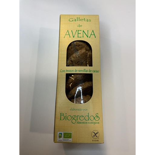 [7225] GALLETA AVENA SEMILLA CACAO SIN GLUTEN BIOGREDOS 200G