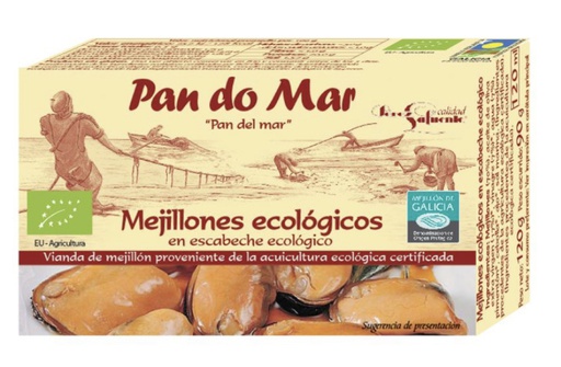 [298] MEJILLONES ESCABECHE PEQUEÑOS LATA PAN DO MAR 115G