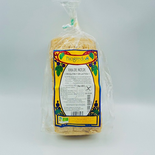 [2410] PAN MOLDE SIN GLUTEN-LACTOSA BIOGREDOS 400G