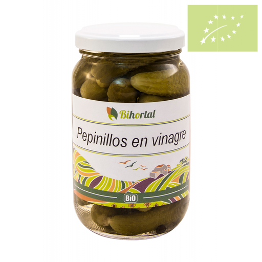 [1185] Pepinillos en vinagre 345g BIOANDALUS