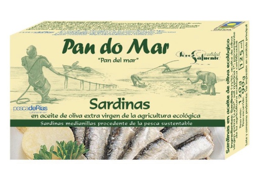 [2676] Sardinas limón y aceite de oliva ecologico 120g PAN DO MAR