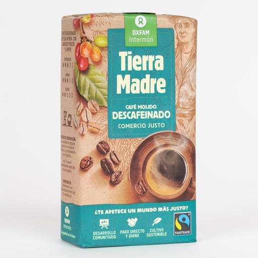 [3734] CAFE MOLIDO NATURAL DESCAFEINADO TIERRA MADRE 250G